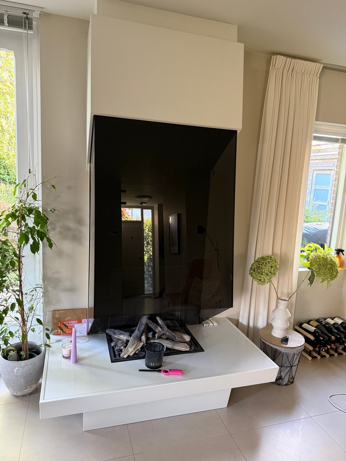 Faber Gashaard GV60TT/10 met afstandsbediening, Huis en Inrichting, Haarden, Ophalen, Zo goed als nieuw, Inbouwhaard, Gashaard
