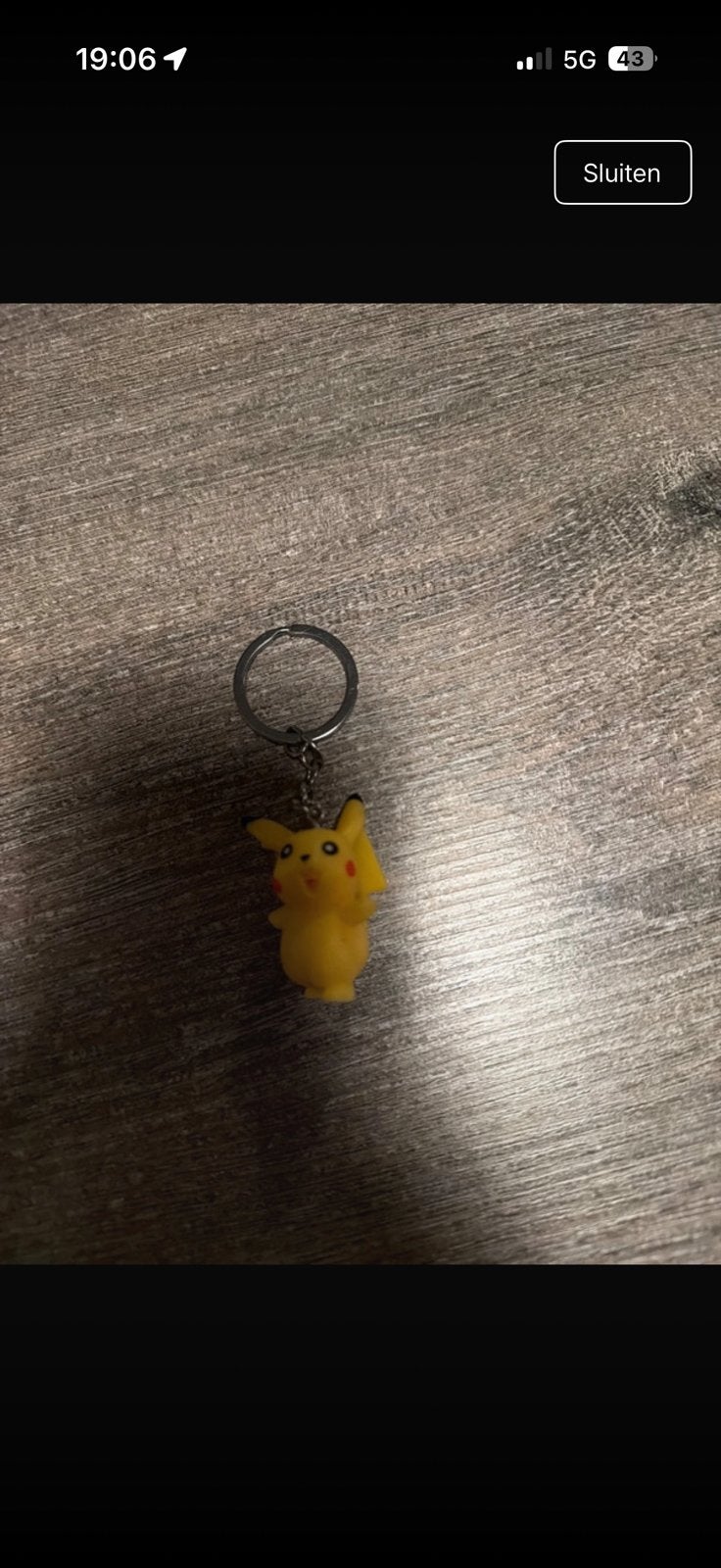 Sleutelhanger pikachu (pokemon), Ophalen of Verzenden, Nieuw, Knuffel of Figuurtje