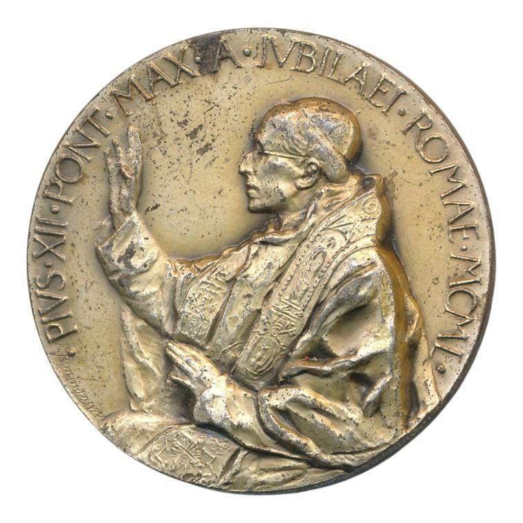 Vaticaanstad Pius XII jubileum 1950 penning