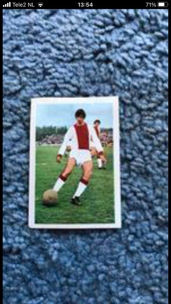 Johan Cruyff panini vanderhout 1970-1971, Verzamelen, Sportartikelen en Voetbal, Ophalen of Verzenden, Gebruikt, Ajax, Poster, Plaatje of Sticker
