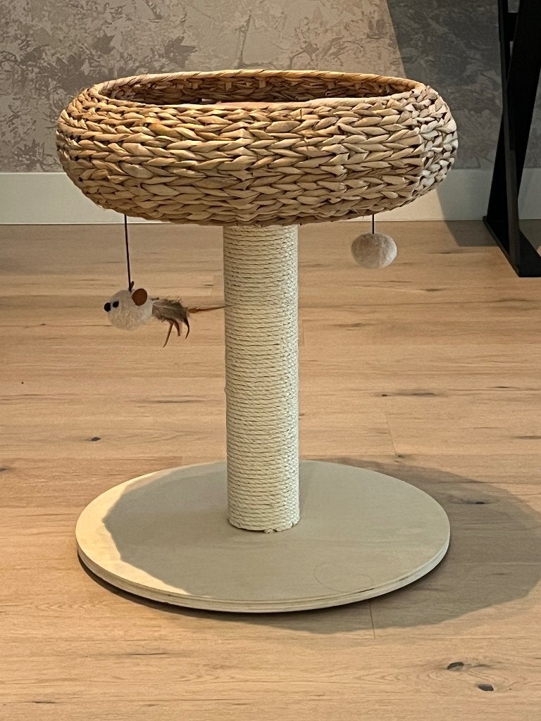 Krabpaal met mandje kat, Dieren en Toebehoren, Ophalen, Nieuw, Krabpaal