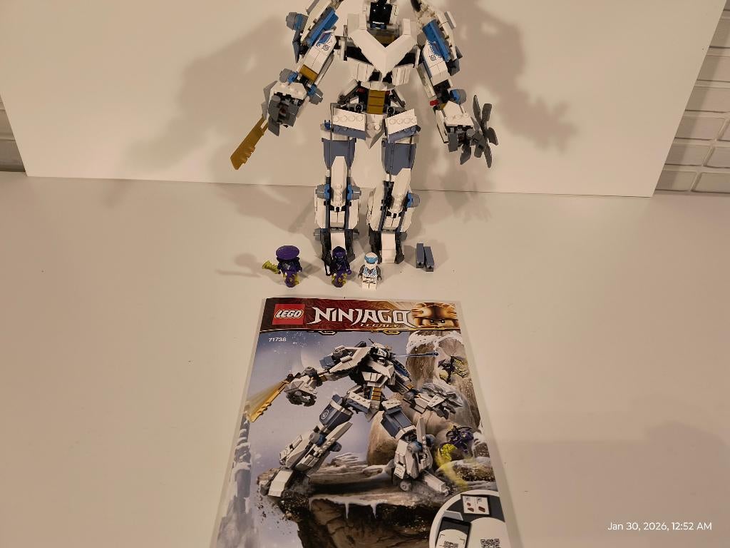 LEGO Ninjago 71738 Zane's Titan Mech Battle, Kinderen en Baby's, Speelgoed | Duplo en Lego, Ophalen of Verzenden, Zo goed als nieuw