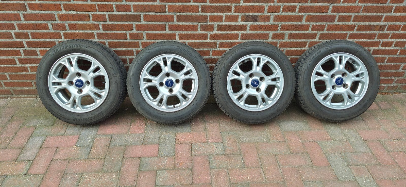 4 lichtmetalen velgen Ford Fiesta 4x108 14 inch, Ophalen, Gebruikt, Ford