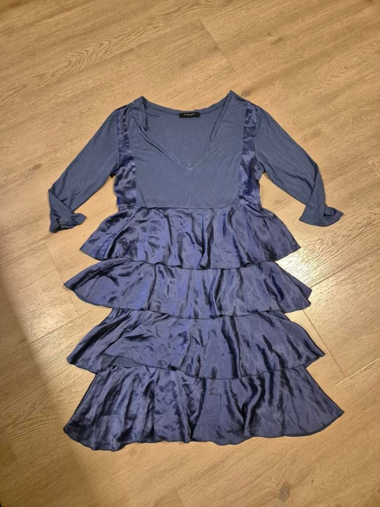 Jurk maat 44, Blauw, Maat 42/44 (L), Ophalen of Verzenden, Zo goed als nieuw