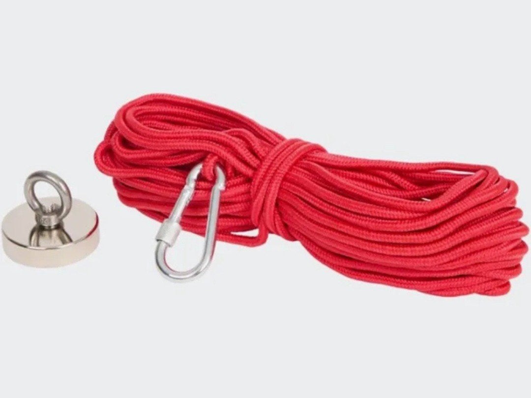 Vismagneet met 20m touw - 150 kg treksterkte, ,,,, Nieuw, Ophalen of Verzenden, ,,,,
