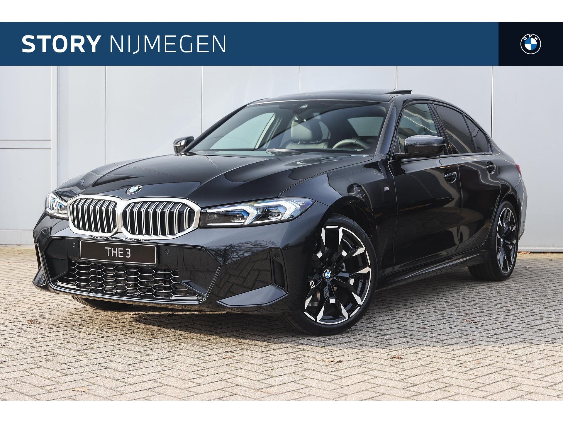BMW 3 Serie 320i M Sport Automaat / Schuif-kanteldak / Trekh, Automaat, Zwart, 4 cilinders, Zwart