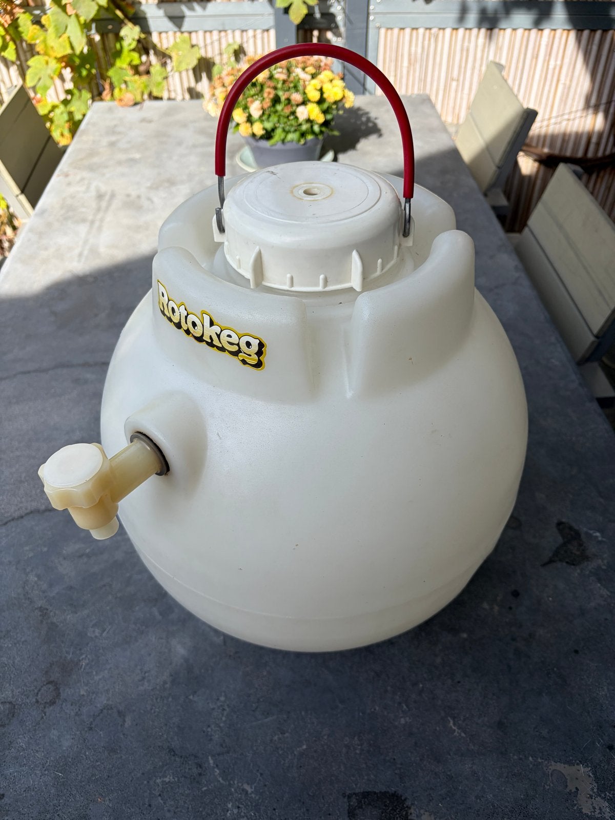 2 Rotokeg biervaten of vergistingsvat met tapkraan, Ophalen, Gebruikt