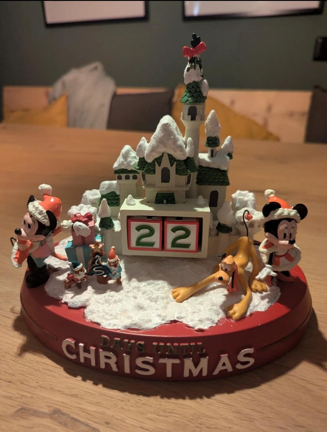 Disney Christmas Kerst Aftelkalender, Ophalen of Verzenden, Mickey Mouse, Zo goed als nieuw, Beeldje of Figuurtje