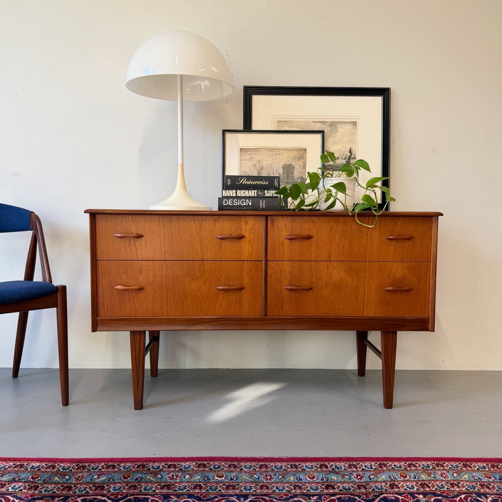- Vintage compact dressoir •Homeworthy UK•, Gebruikt, 100 tot 150 cm, ., Ophalen of Verzenden