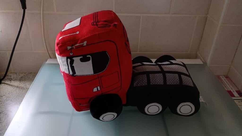 Scania Vrachtwagen knuffel pluche, Ophalen of Verzenden, Nieuw, Overige typen