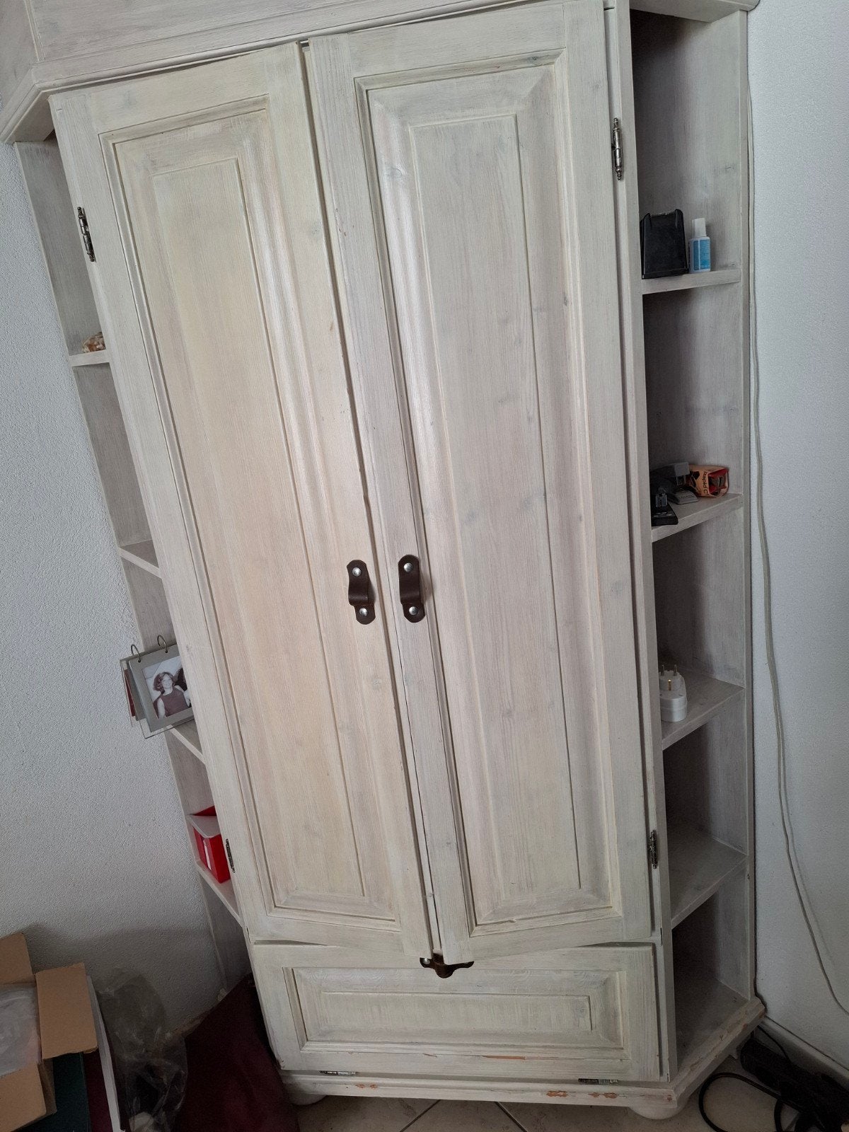 Hoekkast met deuren en planken - Landelijke stijl, Ophalen, 50 tot 100 cm, Landelijke stijl, 150 tot 200 cm