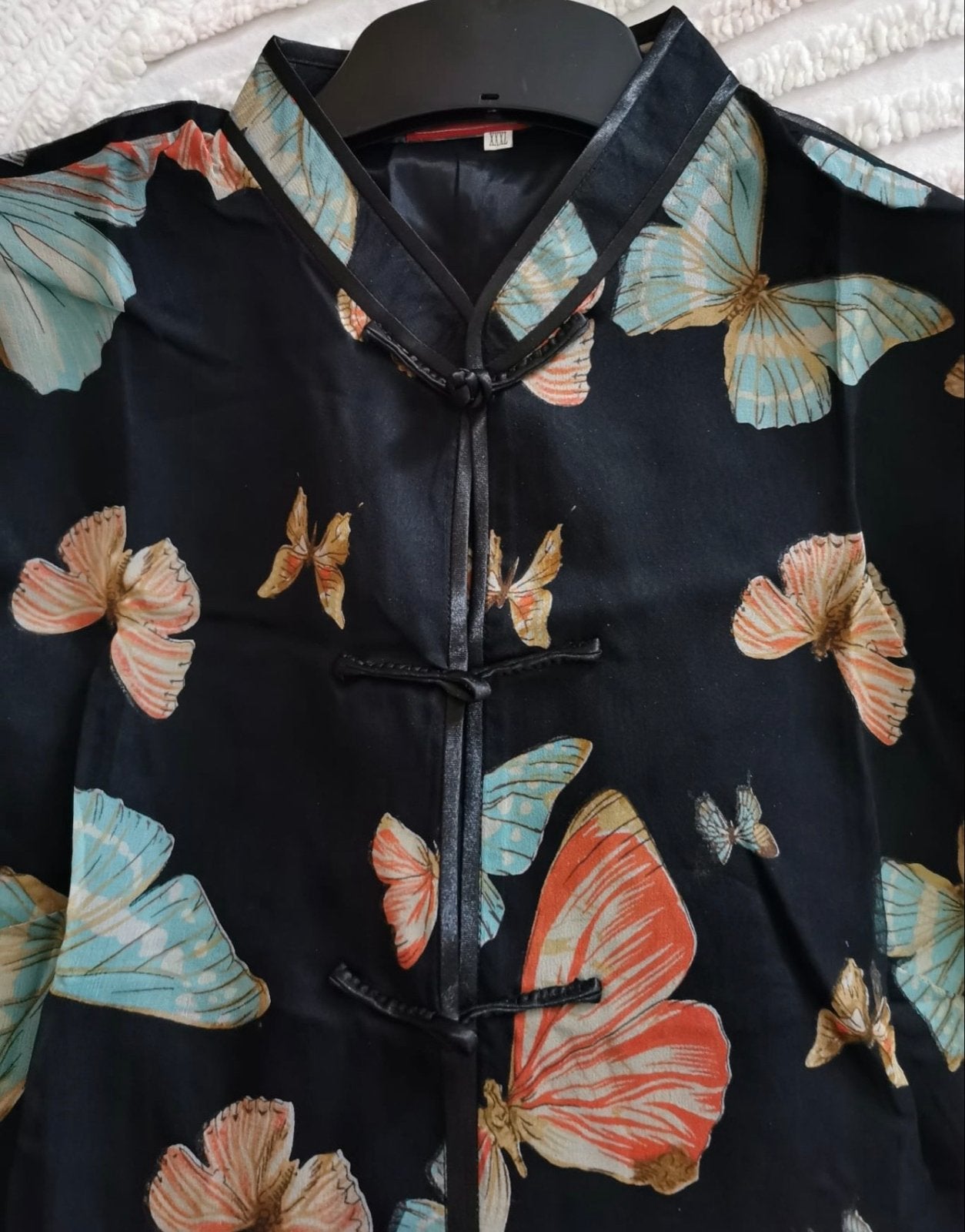 Nieuwe luchtige blouse XXL met vlinderprint, Ophalen of Verzenden, Nieuw, Maat 46/48 (XL) of groter, Meerkleurig