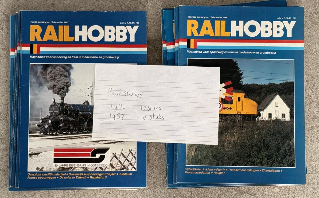 Oude trein/rail tijdschriften - Railhobby en meer, Ophalen, Gelezen, Overige typen