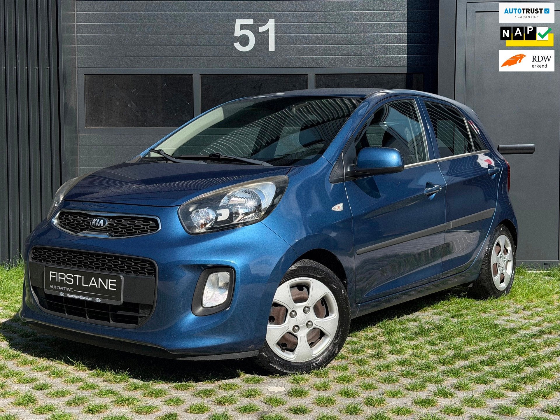 Kia Picanto 1.0 CVVT ComfortLine | AIRCO | Ondh-boekjes | NL, Auto's, Voorwielaandrijving, Euro 5, Gebruikt, Blauw