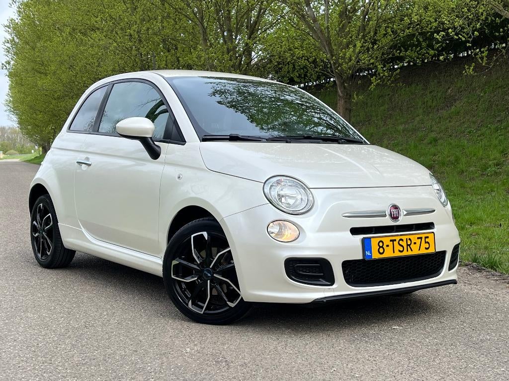Fiat 500 0.9 Twinair Turbo Parelmoer wit, Auto's, Fiat, Bedrijf, ABS, Airbags, Airconditioning, Bluetooth, Boordcomputer, Centrale vergrendeling