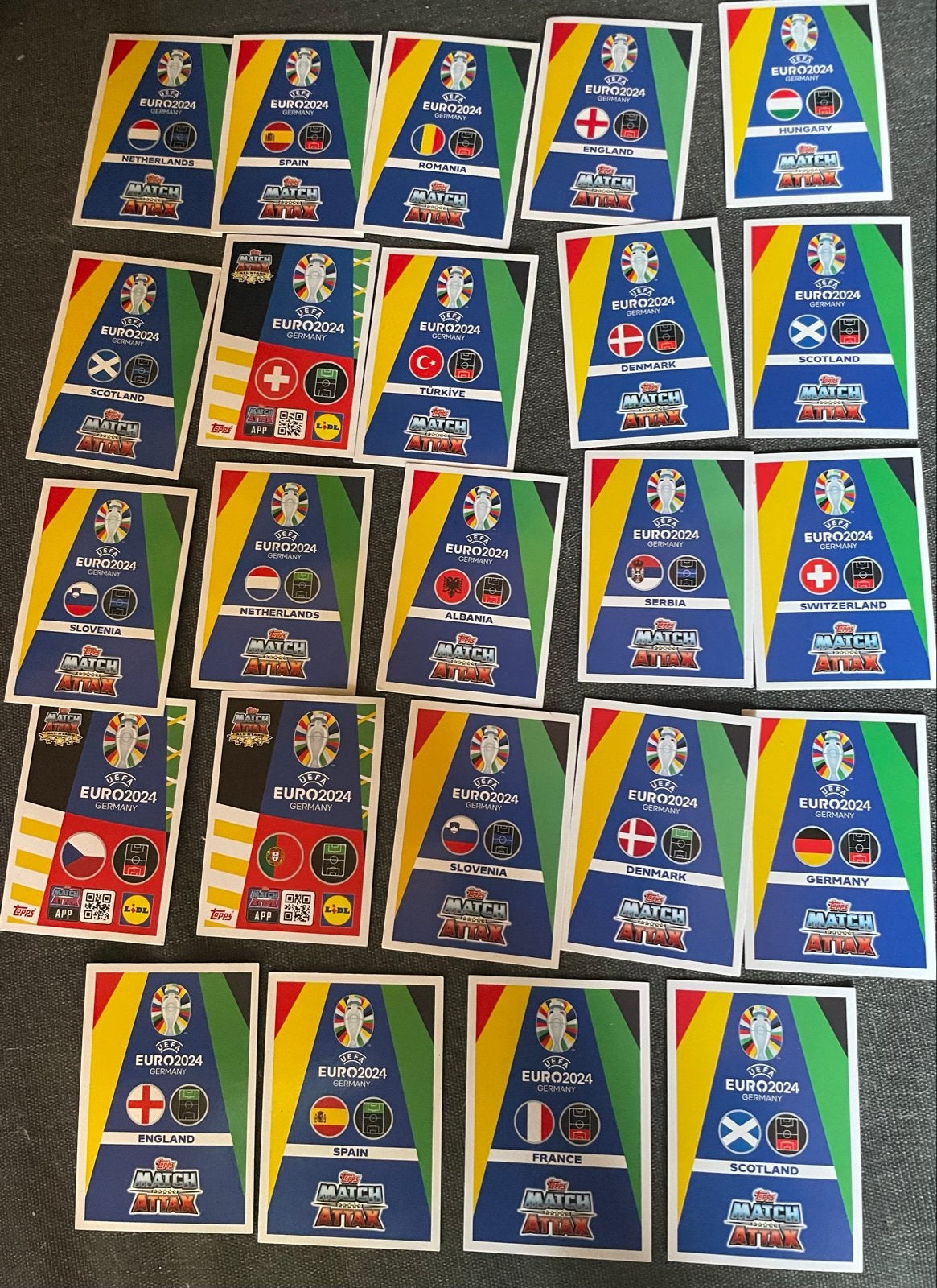 Topps Match Attax Euro 2024 Voetbal Kaarten Collectie, Ophalen of Verzenden, Zo goed als nieuw, Overige sporten, Spelerskaart