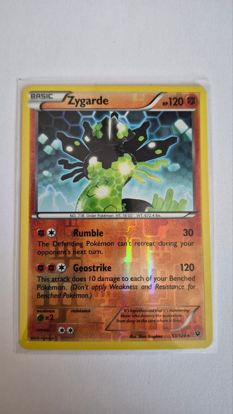 Zygarde 53/124 – XY Fates Collide, Verzenden, Zo goed als nieuw, Losse kaart