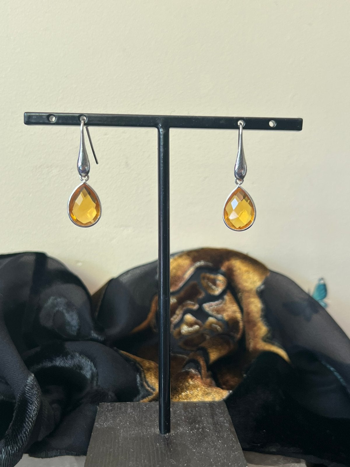 Citrien Madeira zilver geluk beschermt voorspoed uniek magie, Sieraden, Tassen en Uiterlijk, Oorbellen, Hangers, Geel, Magnolia11