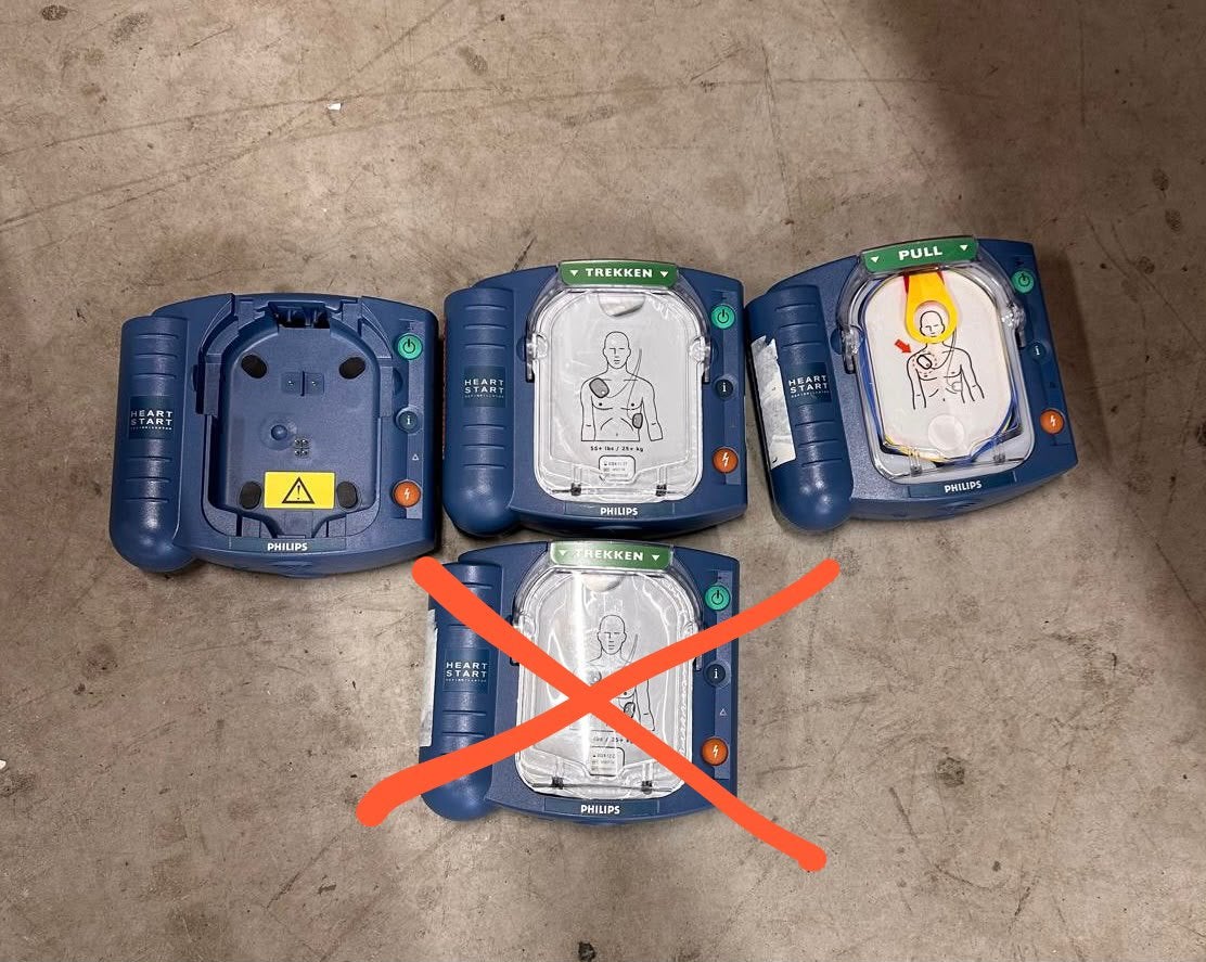 Aed defibrilator Philips, Ophalen of Verzenden, Gebruikt