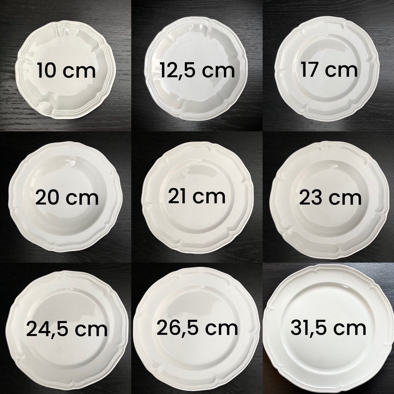 Villeroy & Boch Manoir Vitro Alle.Maten.Borden, Villeroy & Boch, Ophalen of Verzenden, Zo goed als nieuw, Bord(en)