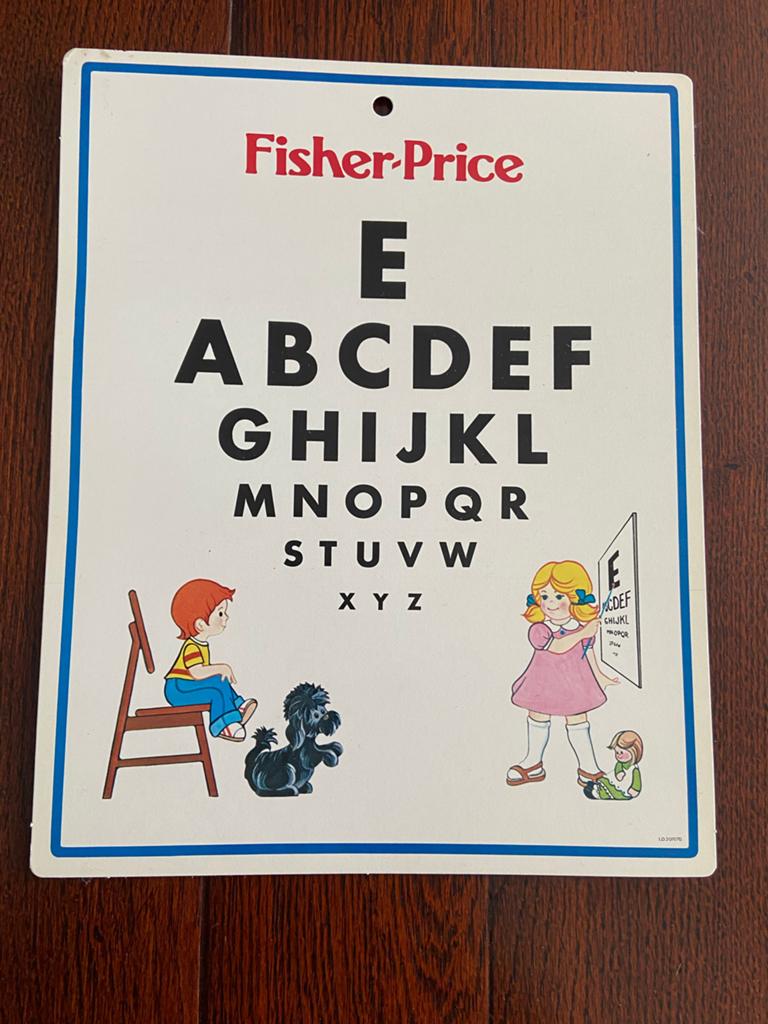 Vintage Fisher-Price Alfabet Leerbord, Ophalen of Verzenden, Zo goed als nieuw, Zwangerschap en Bevalling
