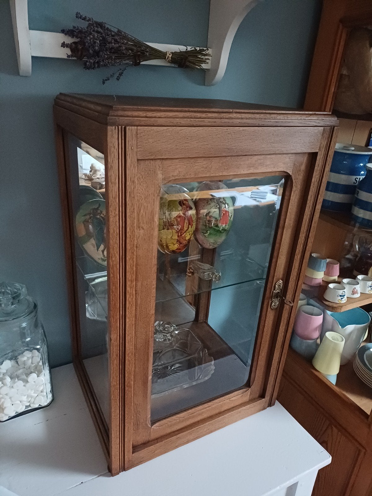 Antiek Toonbank Vitrine Kastje ..., Ophalen