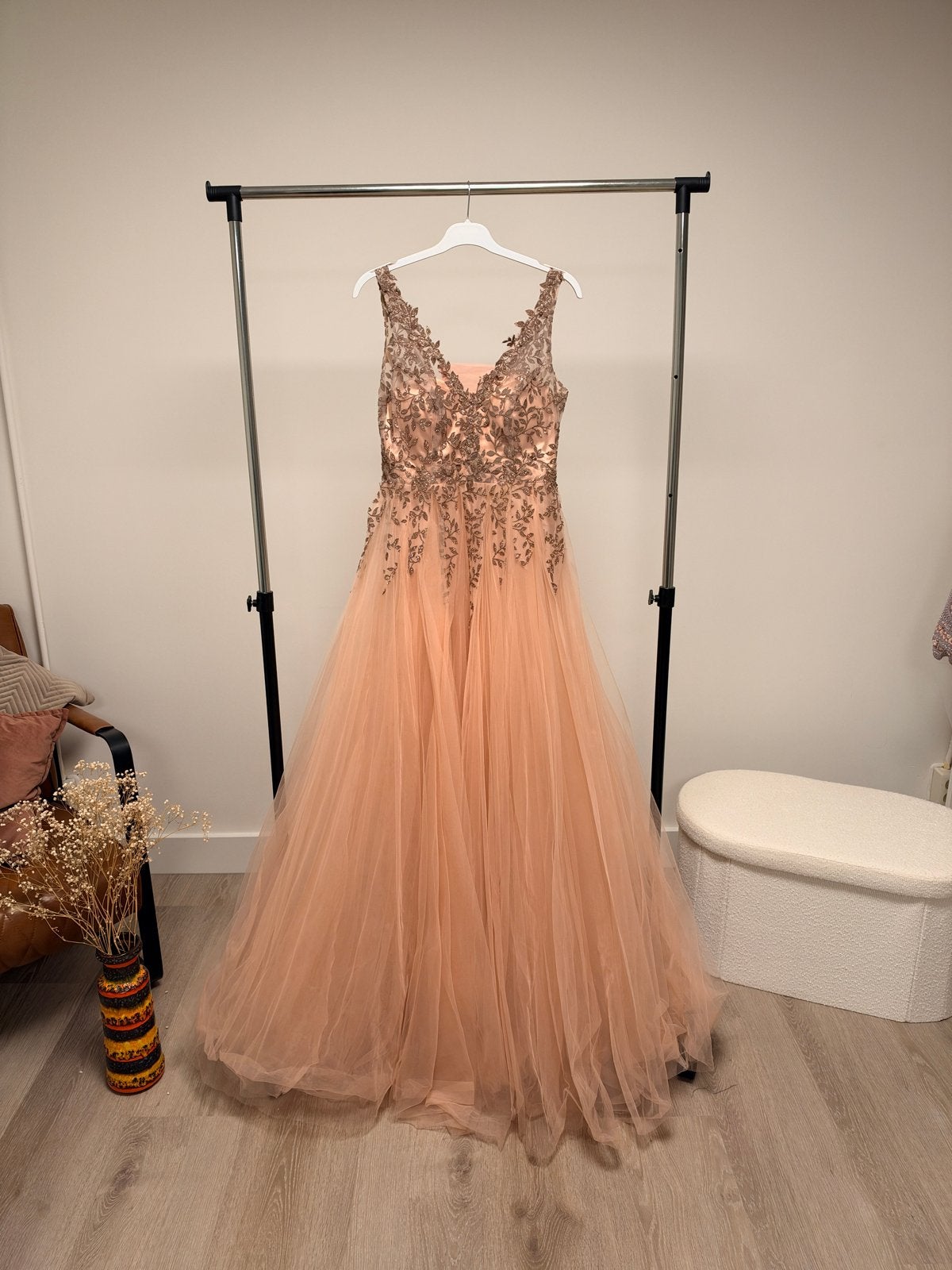 Elegante Galajurk met Glitterdetails - Maat M, Maat 38/40 (M), Galajurk, Ophalen of Verzenden, Zo goed als nieuw