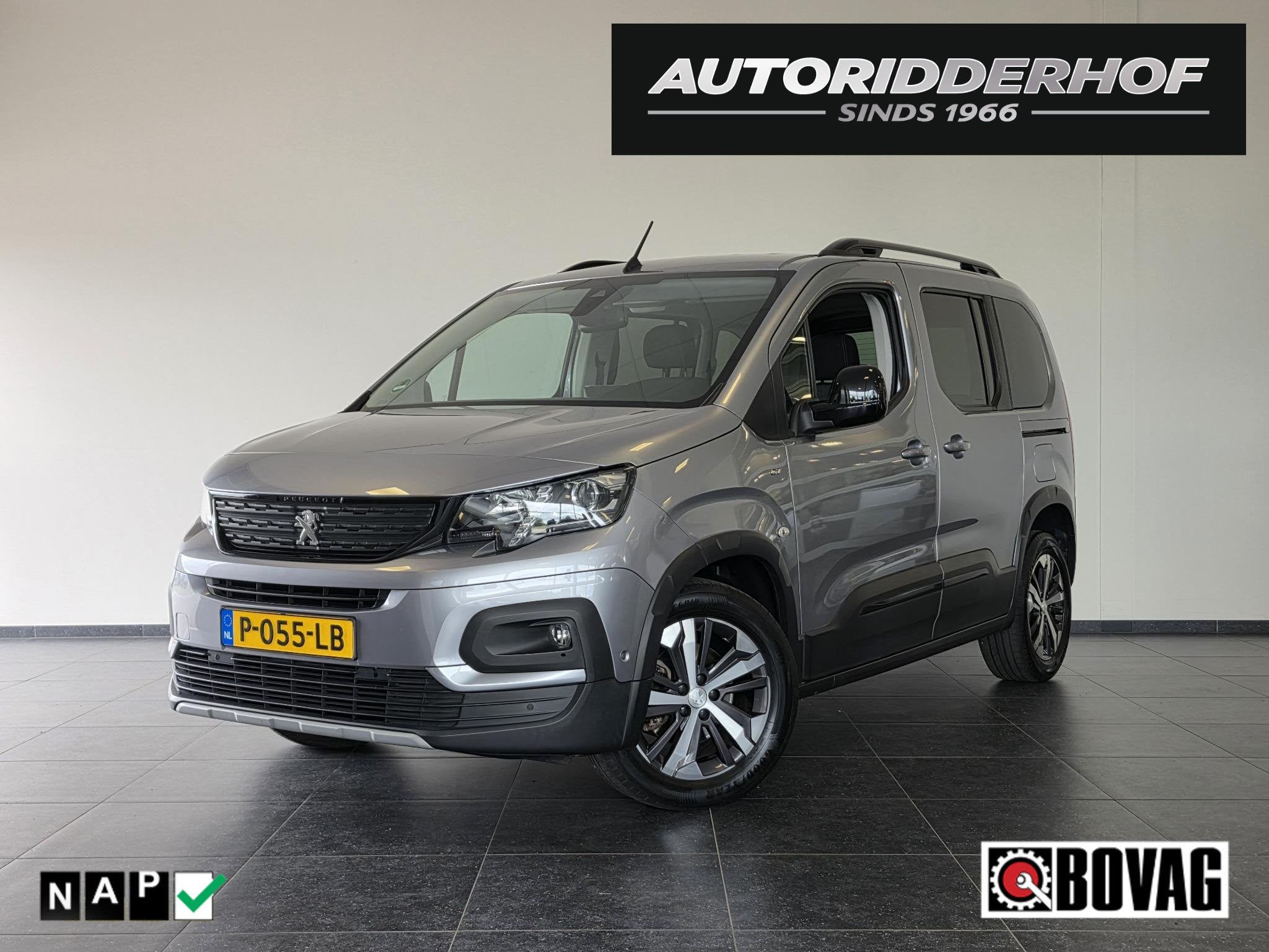Peugeot Rifter 1.2 Puretech GT | Stoelverwarming | 18" Inch, Auto's, Stof, Gebruikt, Euro 6, 1199 cc