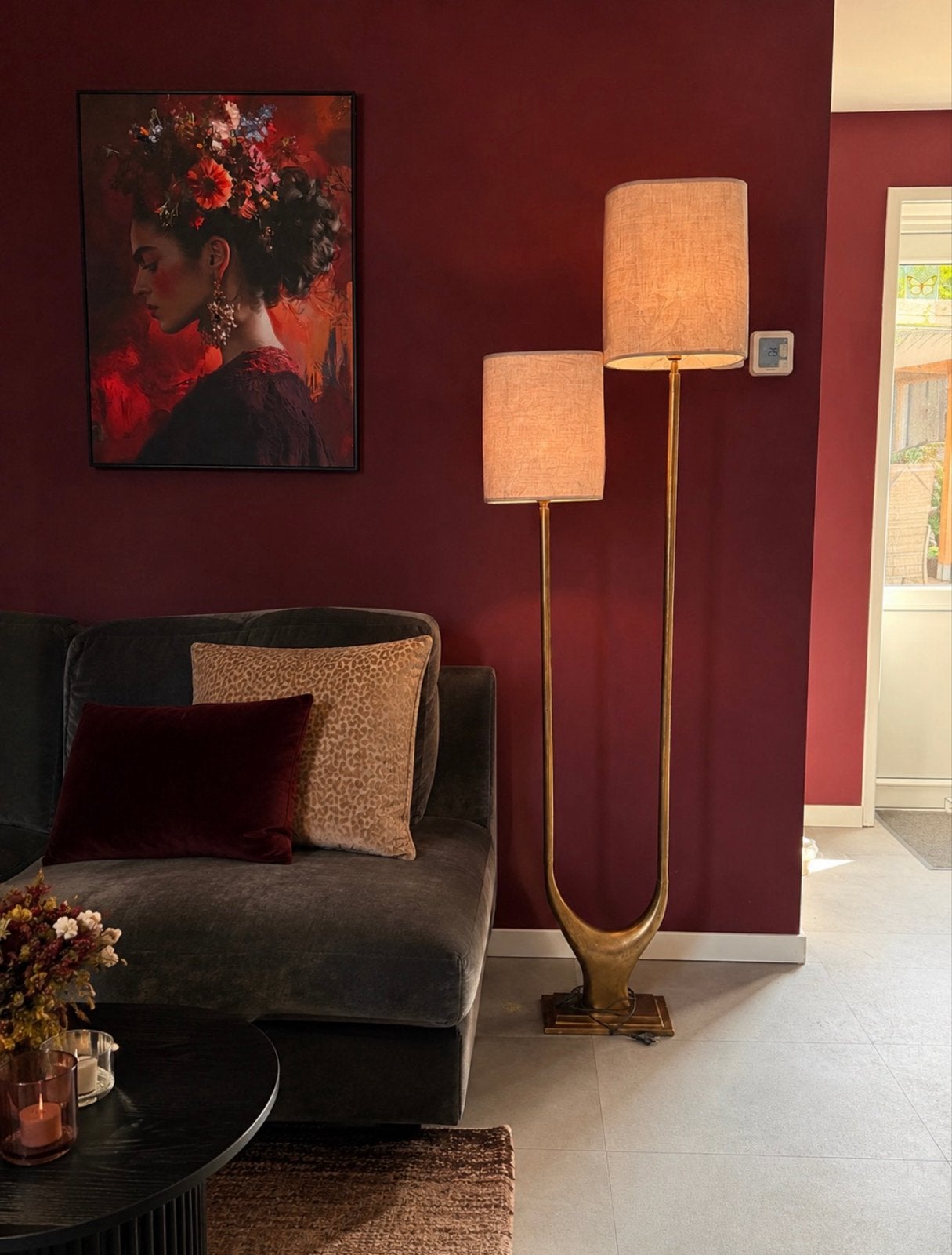 Light&Living Lampenvoet Gavi met 2 vierkante lampenkappen, Ophalen, Nieuw, E27 (groot), Metaal