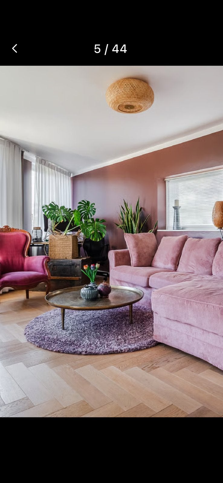 Rond vloerkleed, Huis en Inrichting, Ophalen, Zo goed als nieuw, Rond, 150 tot 200 cm