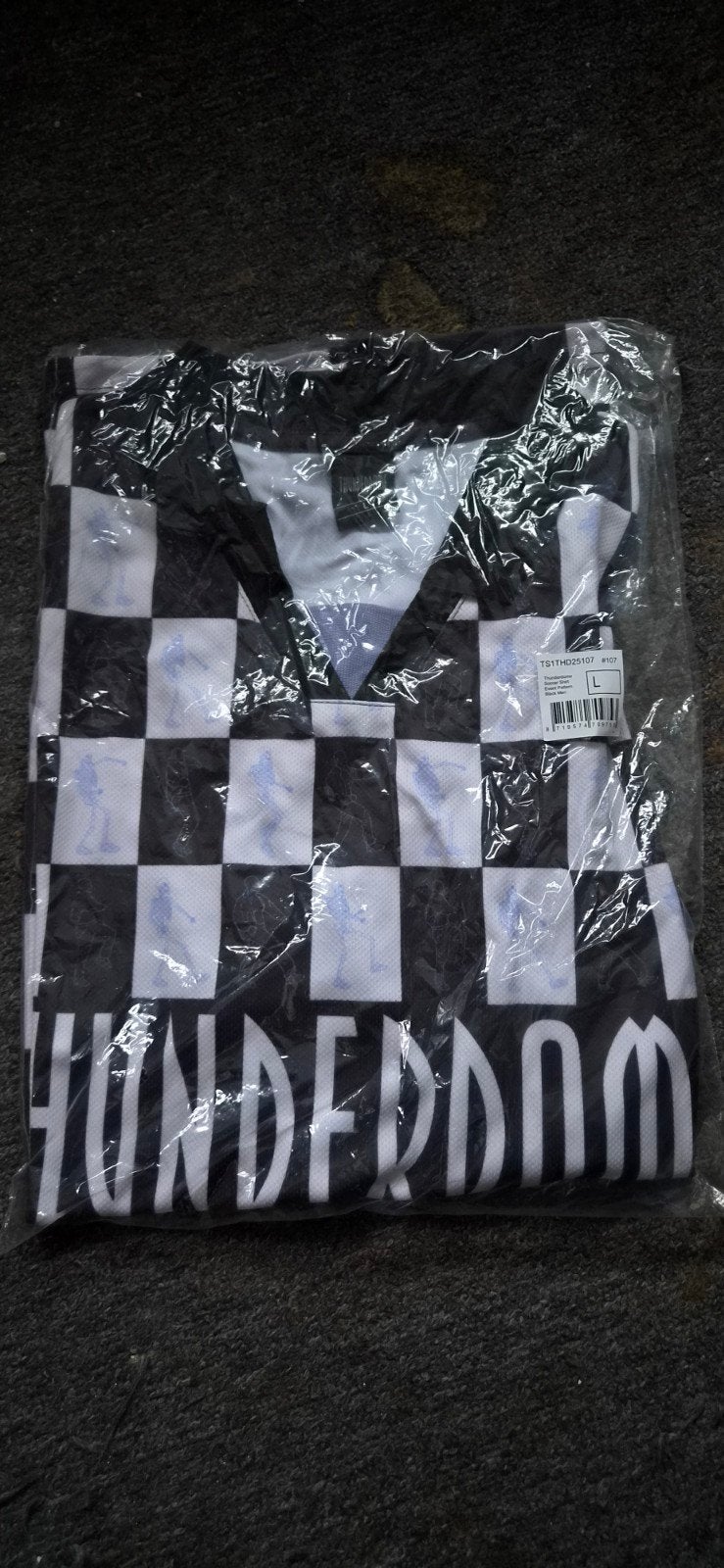 thunderdome soccershirt event pattern mt L, Ophalen of Verzenden, Nieuw, Maat 52/54 (L), Zwart