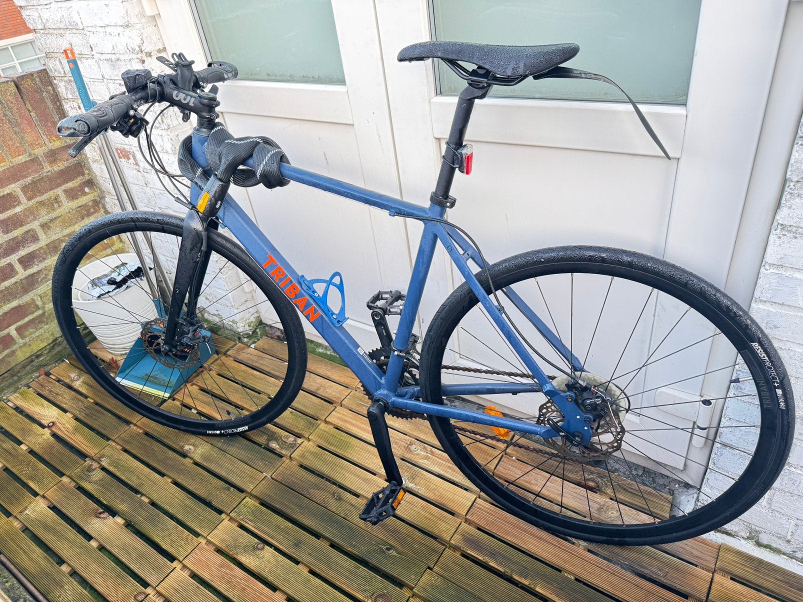 Triban RC120 met 2 slotten, Fietsen en Brommers, Heren, Aluminium, Zo goed als nieuw, Meer dan 20 versnellingen