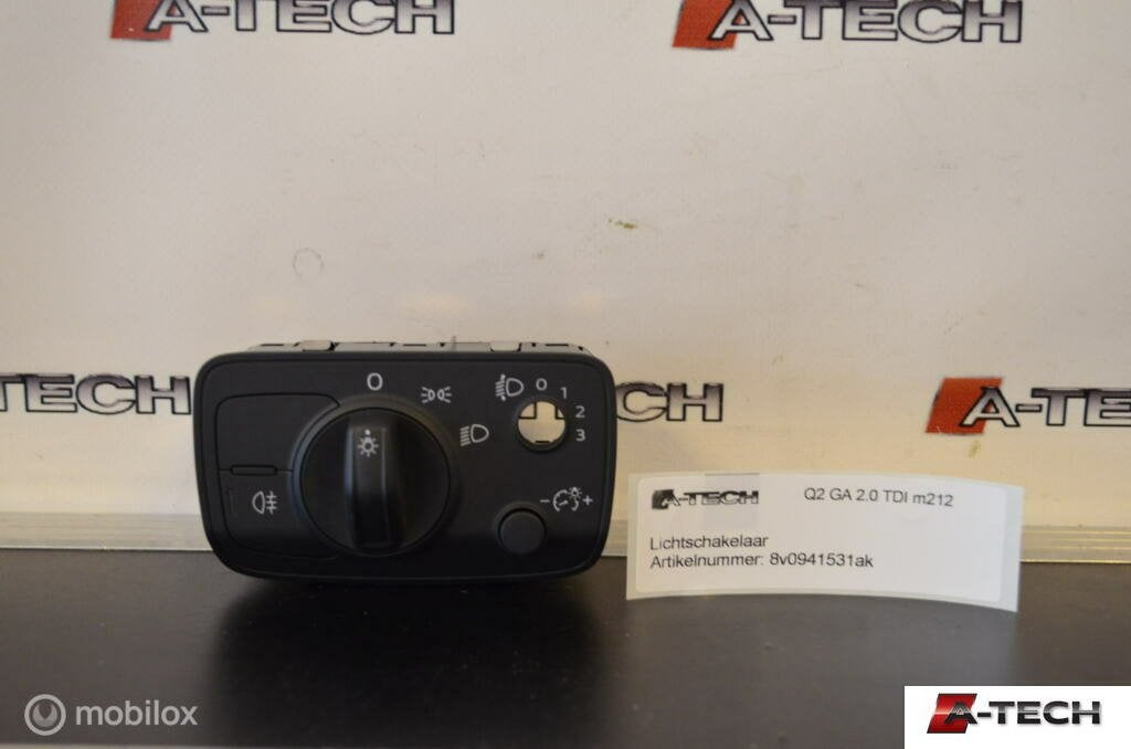 Lichtschakelaar Audi Q2 GA ('16-'18) 8v0941531ak, Audi, Gebruikt, Audi, Ophalen of Verzenden