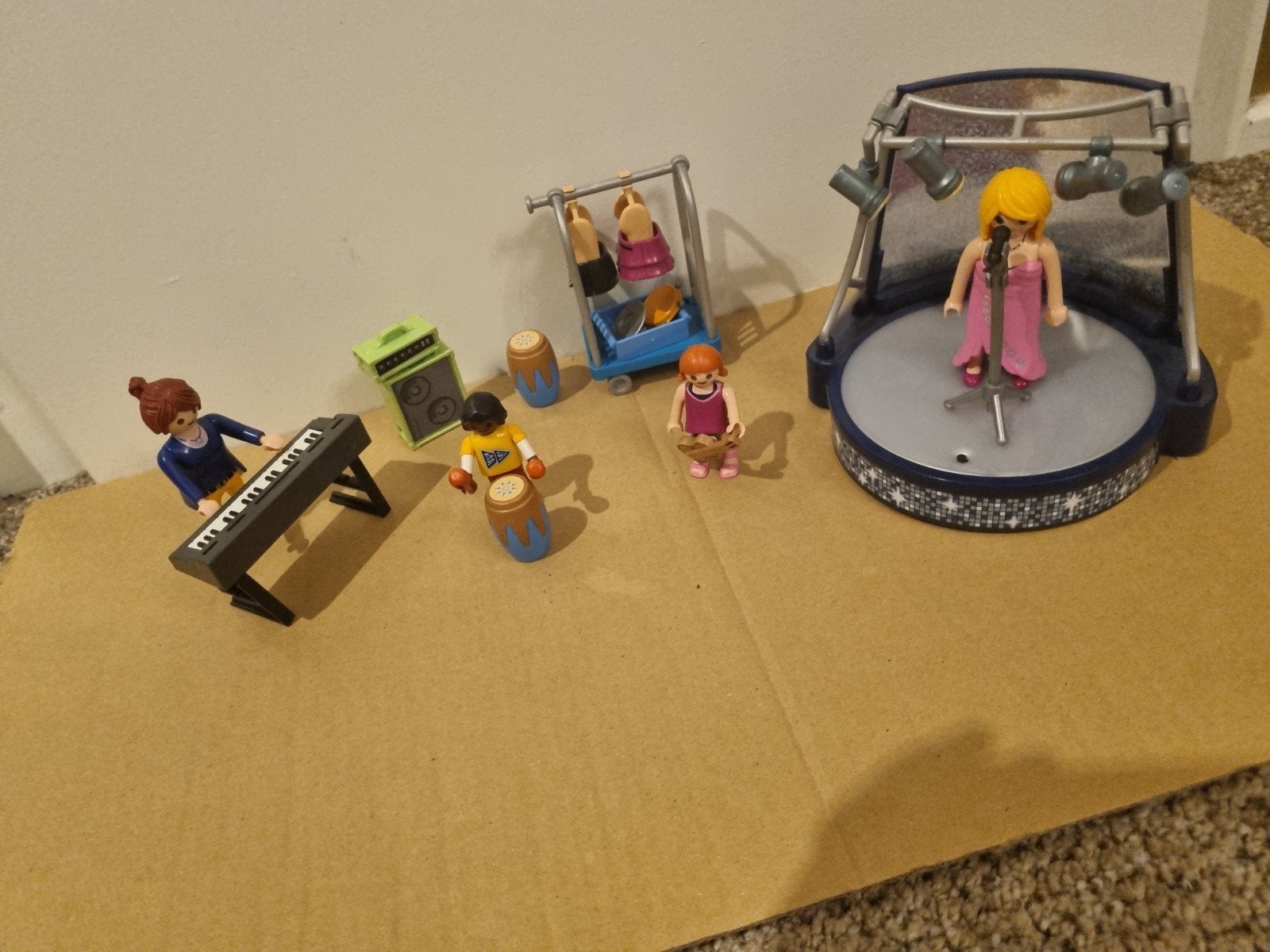 Playmobil band met accessoires en figuren, Ophalen, Gebruikt, Complete set, Figuren