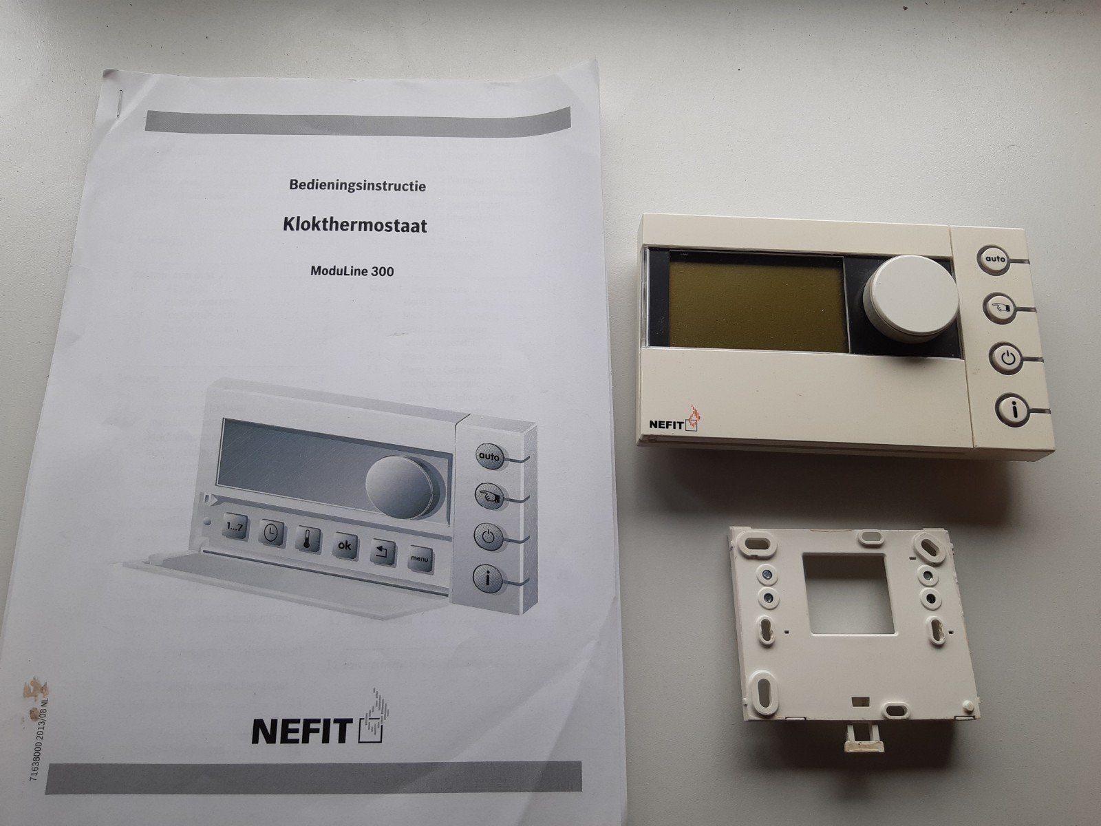Nefit ModuLine 300 Thermostaat met handleiding, Ophalen of Verzenden, Gebruikt