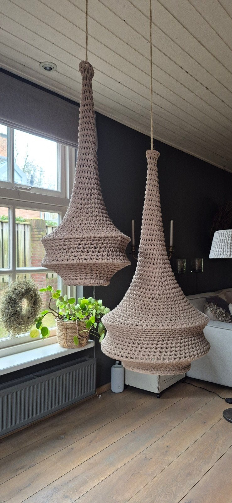 Gehaakte Marokkaanse kroonluchters/lampen, Ophalen, Nieuw, Boho Ibiza