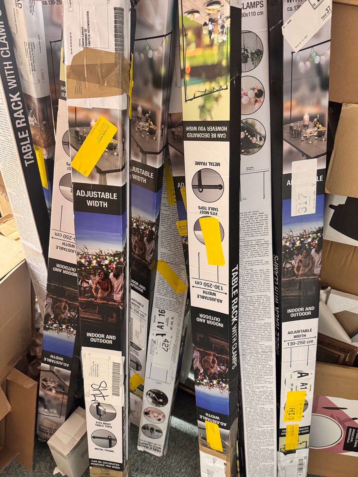 Partij tafelklemmen tafel decoratie stang 12 stuks, Ophalen of Verzenden, Zo goed als nieuw