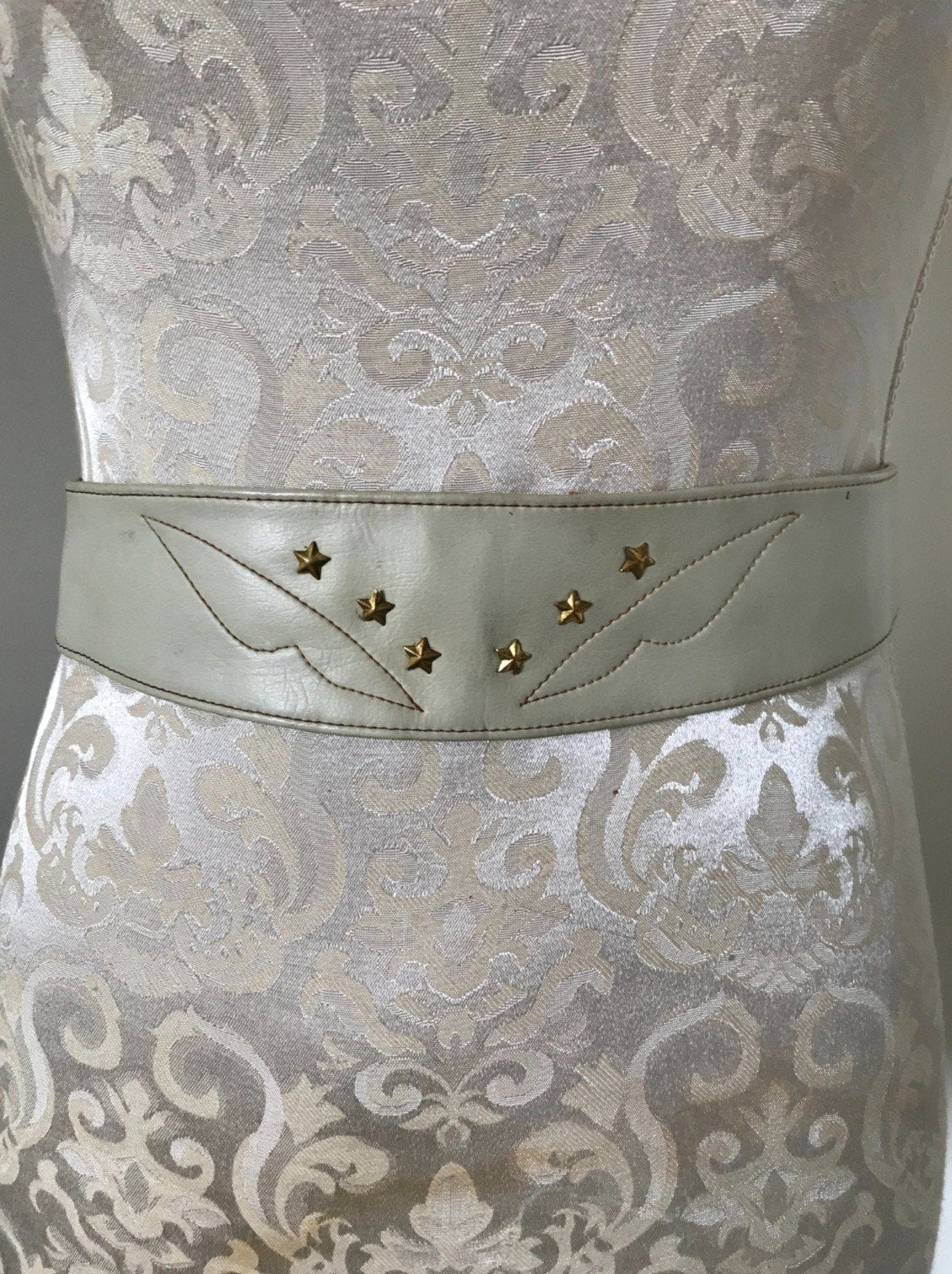 Vintage Leren Tailleriem, 5 cm of meer, Echt leder, Tailleriem, Ophalen of Verzenden