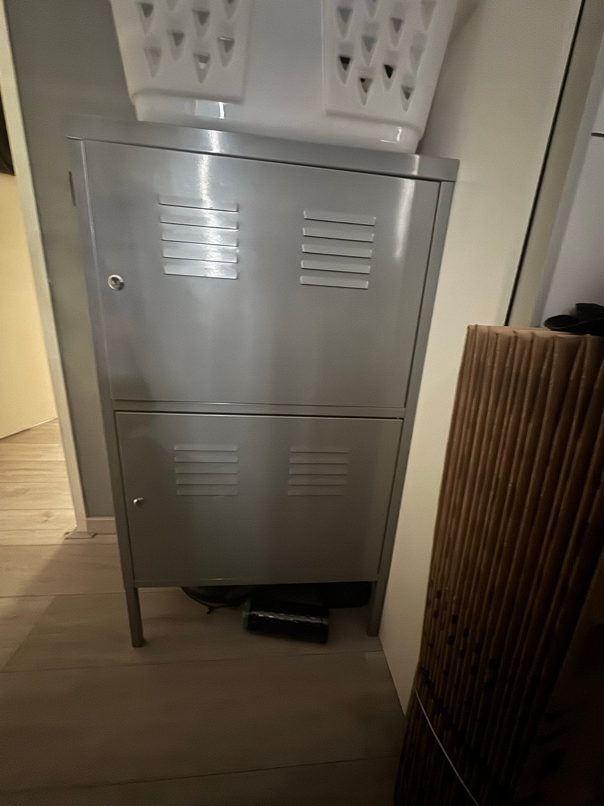 Ikea opbergkast zilvergrijs, Ophalen, Gebruikt