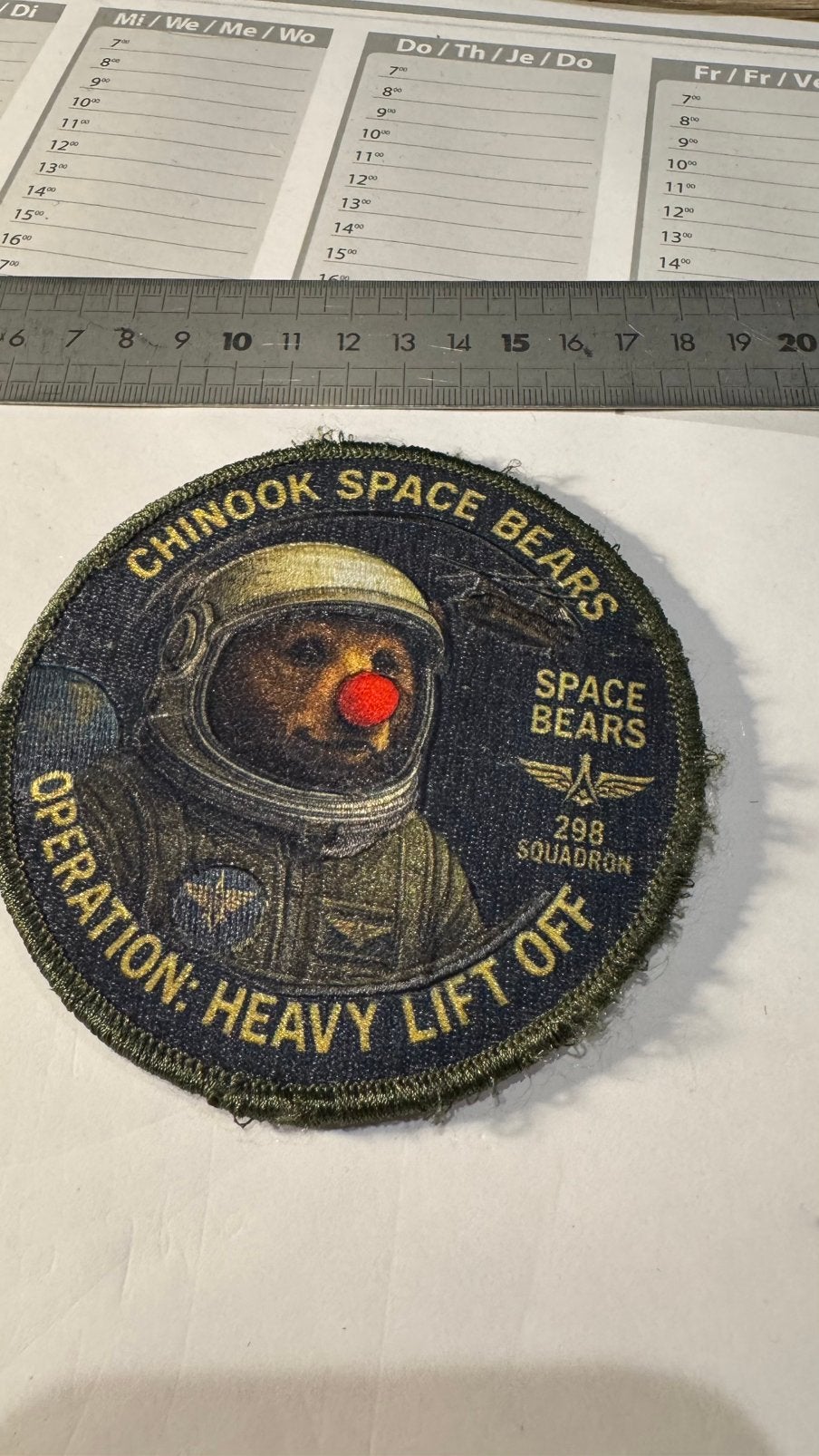 Patch 298 squadron luchtmacht, Ophalen of Verzenden, Zo goed als nieuw, Patch, Badge of Embleem