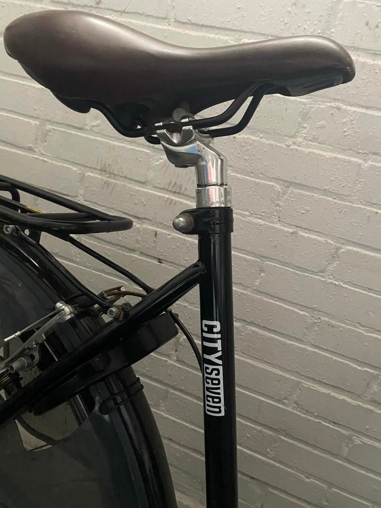Pelikaan City Seven Damesfiets - Zwart, Ophalen of Verzenden, Zo goed als nieuw