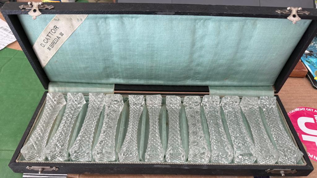 Set antieke messenleggers, Ophalen of Verzenden