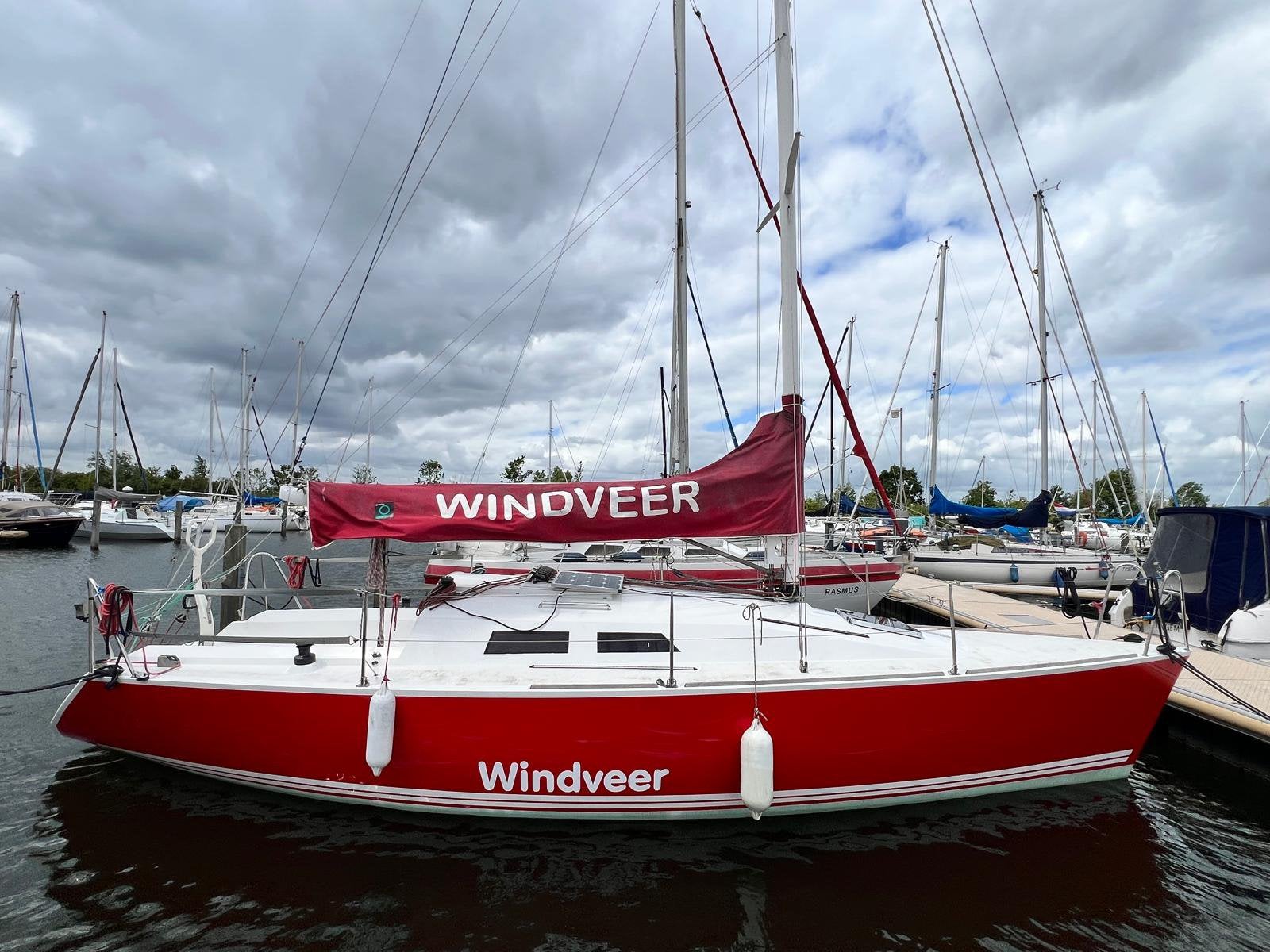 Kajuitjacht Windveer 8,95m FF85, Watersport en Boten, 8 pk, Gebruikt, Binnenboordmotor, Composieten