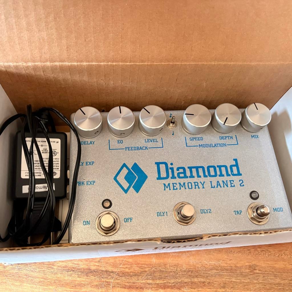 Diamond Memory Lane 2 Delay Pedaal, Muziek en Instrumenten, Effecten, Ophalen of Verzenden, Zo goed als nieuw, Delay of Echo