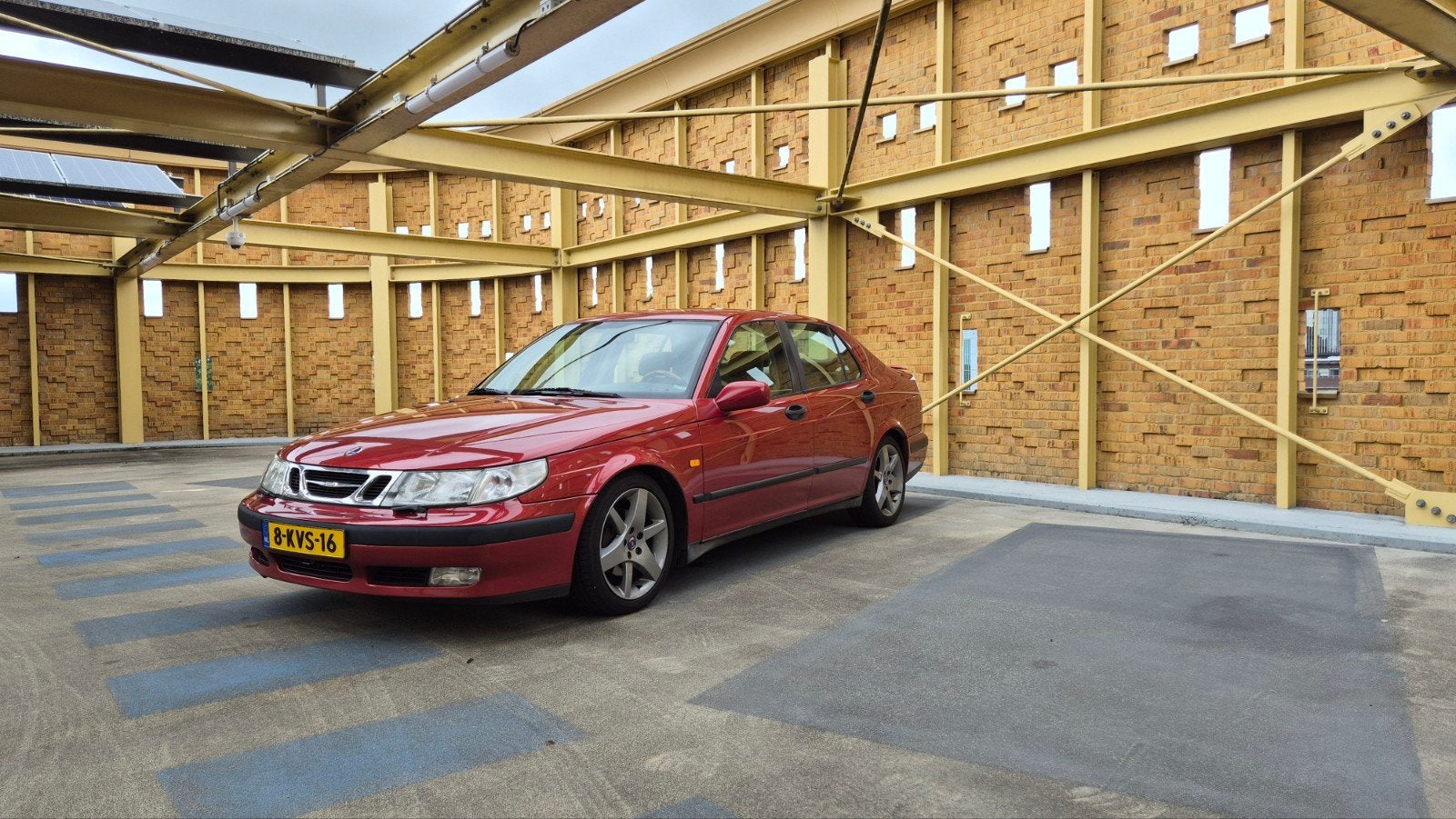 Saab 9-5 3.0 T V6, Auto's, 1800 kg, Beige, Particulier, Lederen bekleding