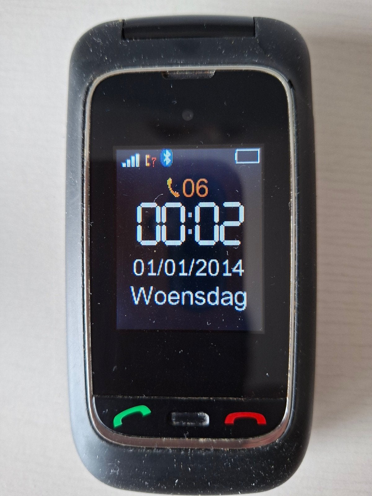 Fysic FM-9770 Klaptelefoon voor Senioren - Zwart, Gebruikt, Geen camera, Inklapmodel, Ophalen of Verzenden