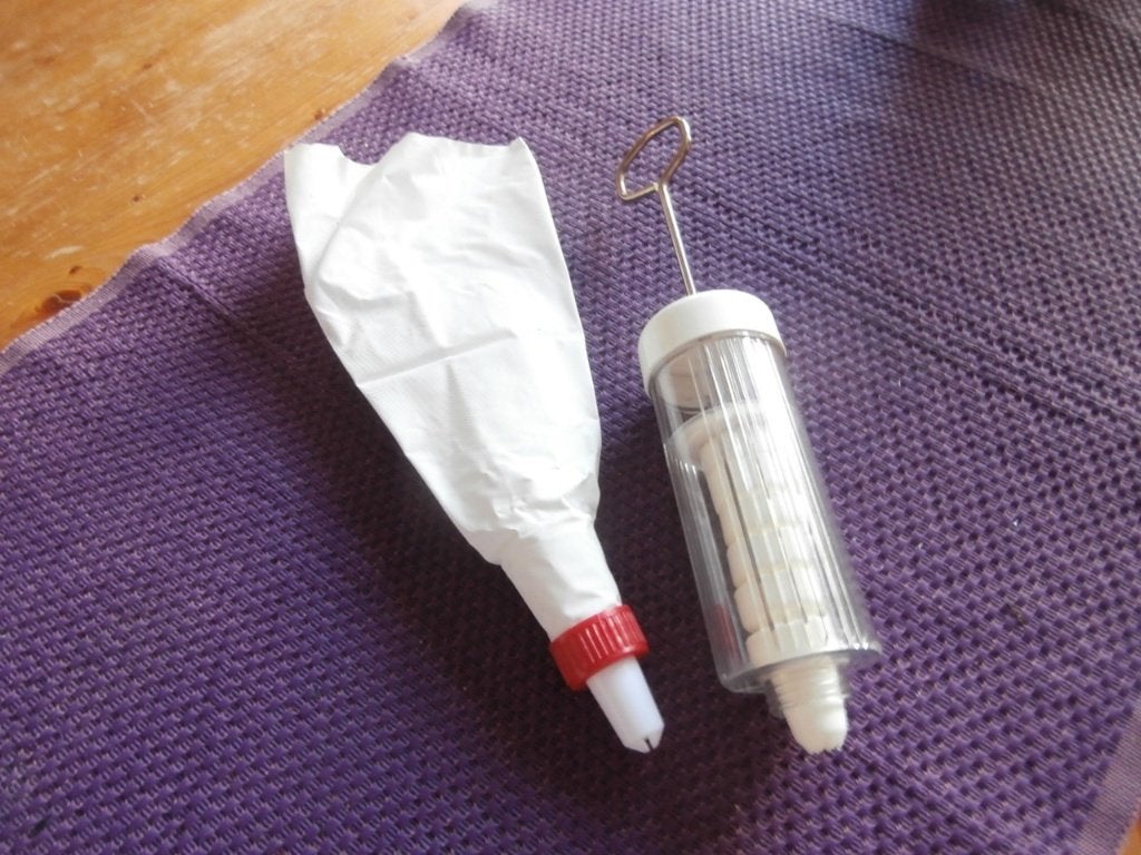 slagroomspuit div tuiten spuit slagroom slagroomzak taart, Ophalen of Verzenden, Zo goed als nieuw, Taarten, Versiering