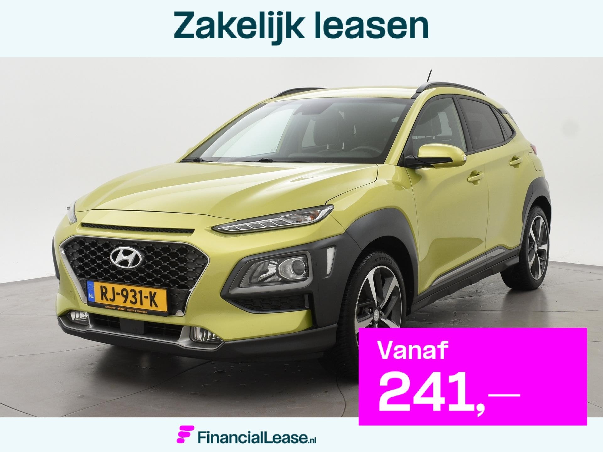 Hyundai Kona 1.0T FASHION + TREKHAAK | CAMERA | APPLE CARPLA, Voorwielaandrijving, Stof, Gebruikt, Euro 6