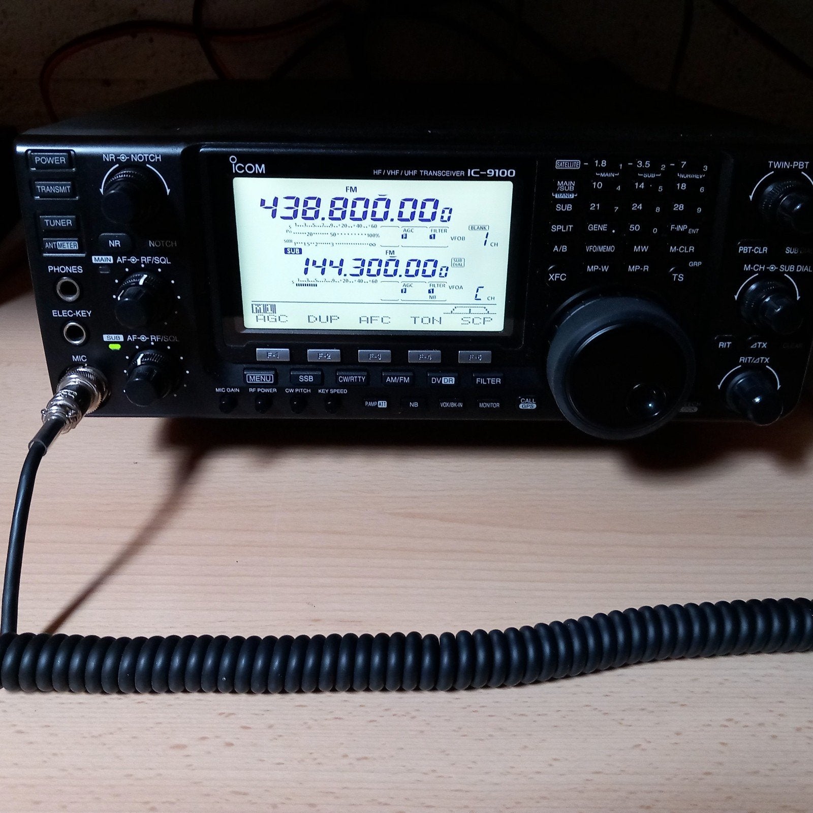 Icom 9100 full options,d star filters etc, Ophalen, Zo goed als nieuw