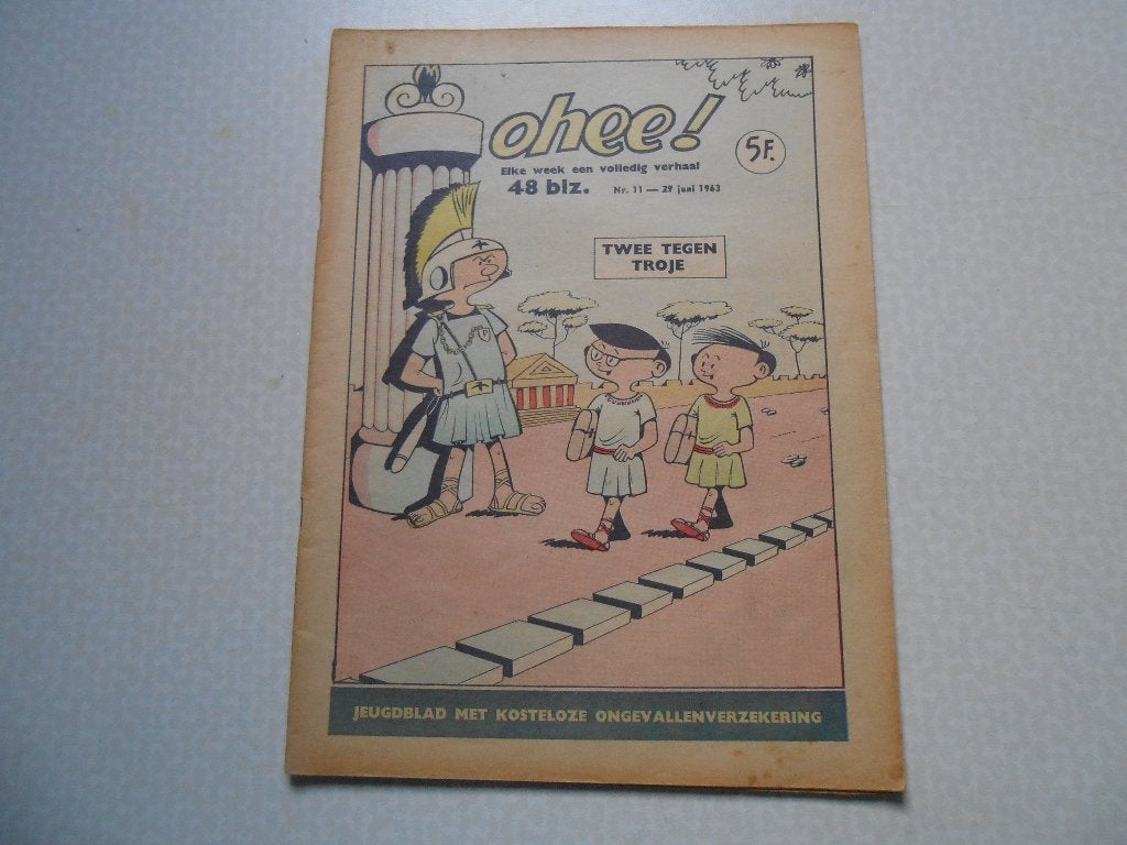 Ohee 11a Twee tegen Troje 1963., Eén stripboek, Ophalen of Verzenden, Zo goed als nieuw
